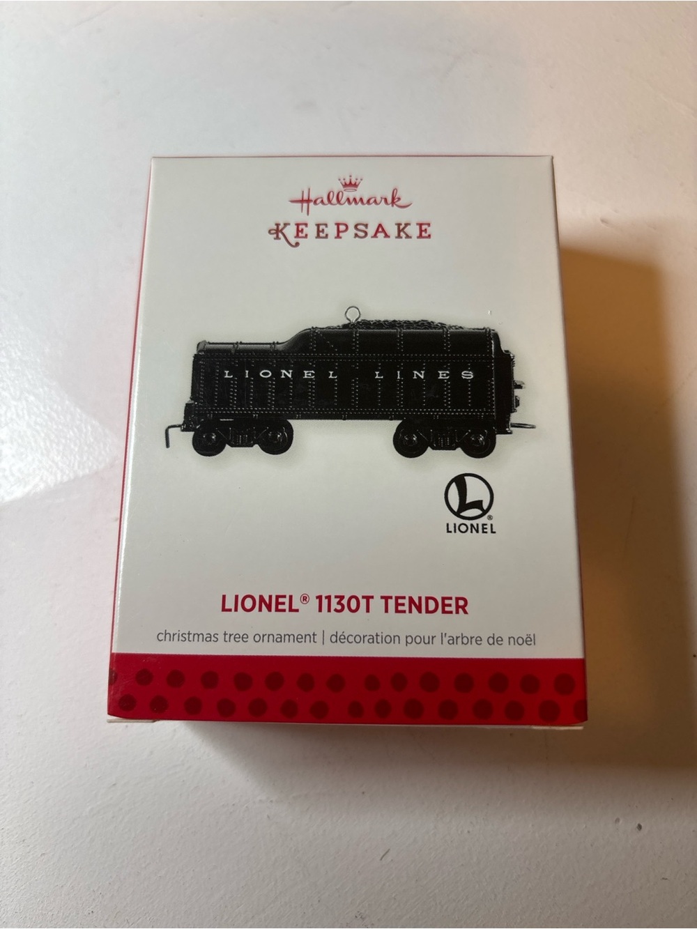 Hallmark Lionel 1130T Tender Train Ornament Metal Keepsake Christmas